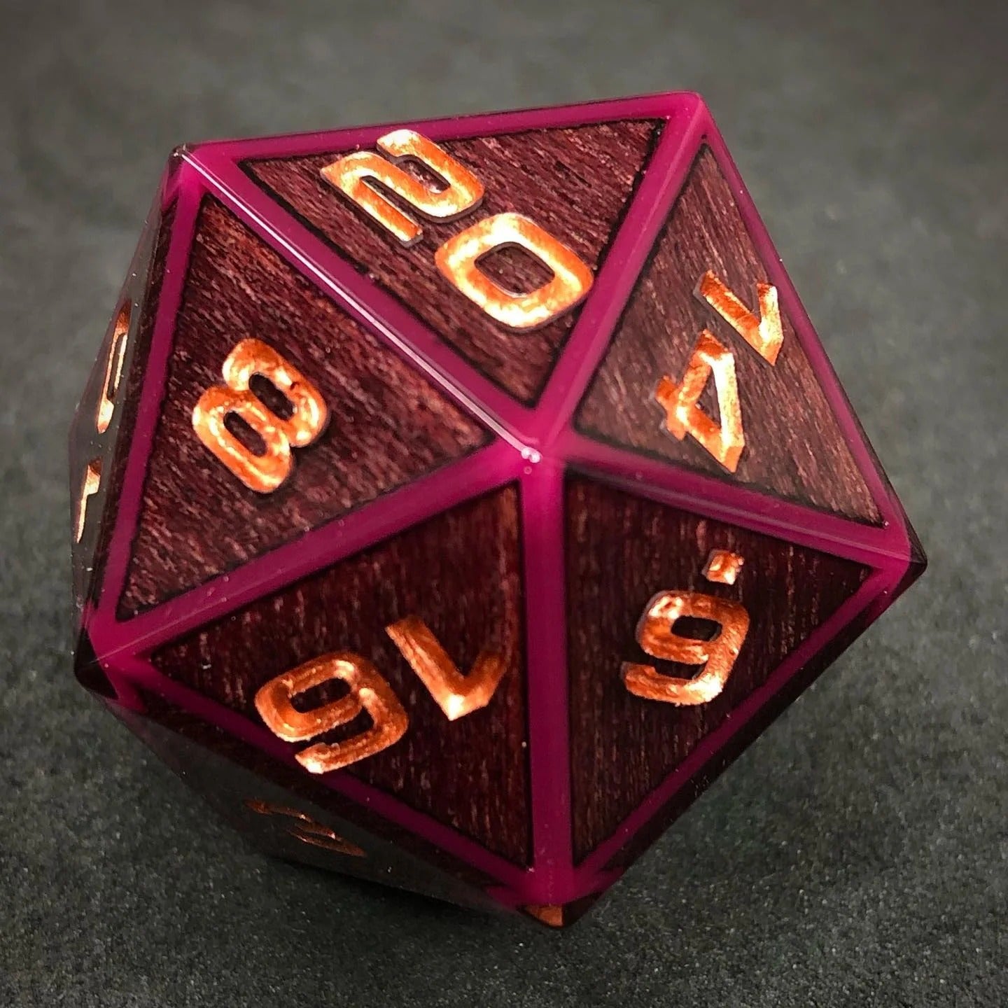 Purpleheart Wood Dice