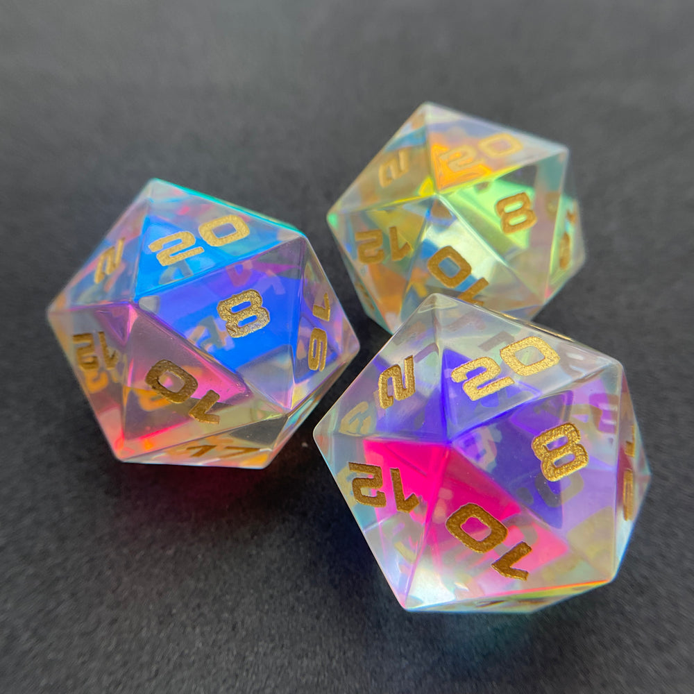 Prismatic Glass 30mm D20 Chonk
