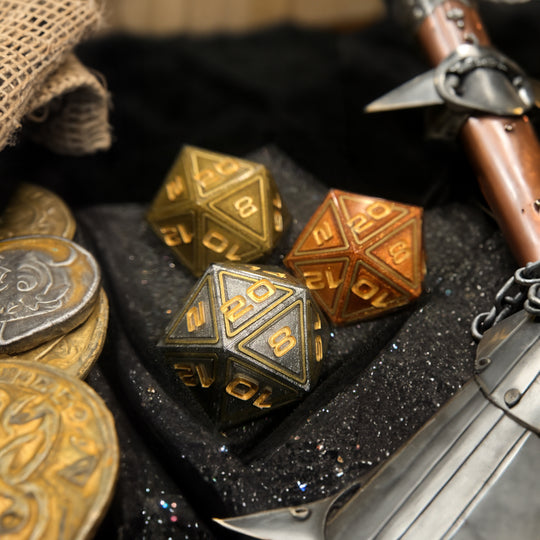 Metallic 3-Piece D20 Chonk Set