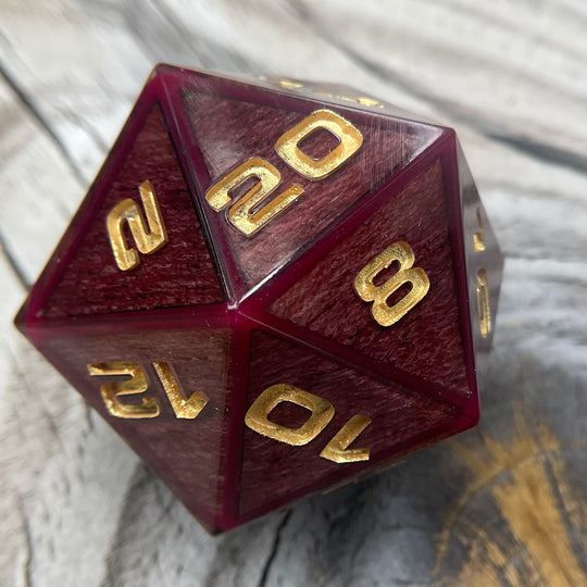 Purpleheart 34mm D20 Chonk
