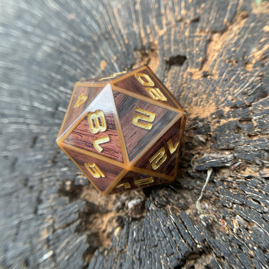 Exotic Wood 3-Piece D20 Chonk Set