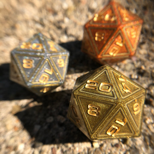 Metallic 3-Piece D20 Chonk Set