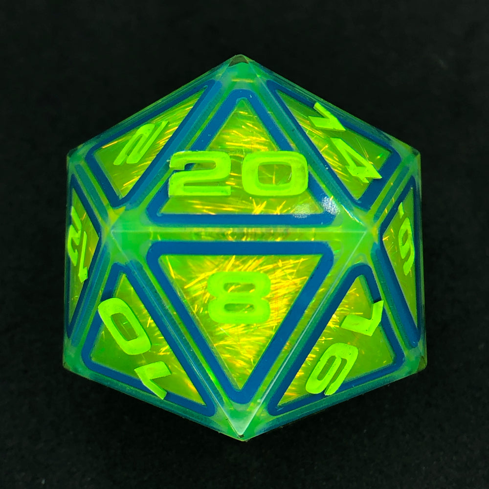 Chartreuse Hypernova 34mm D20 Chonk