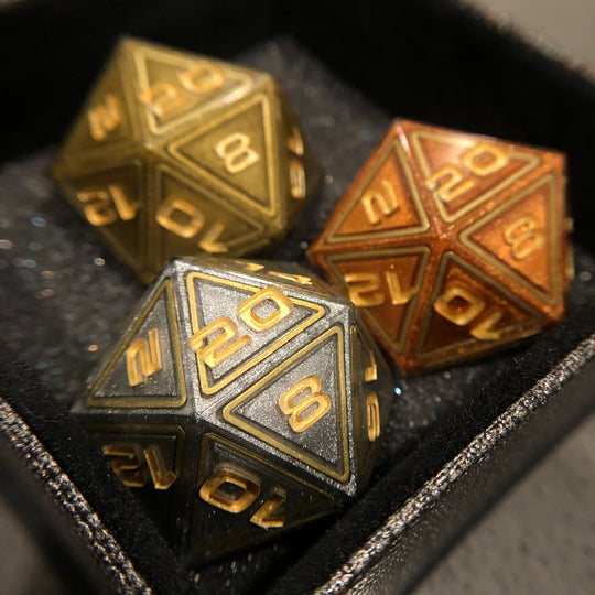 Metallic 3-Piece D20 Chonk Set