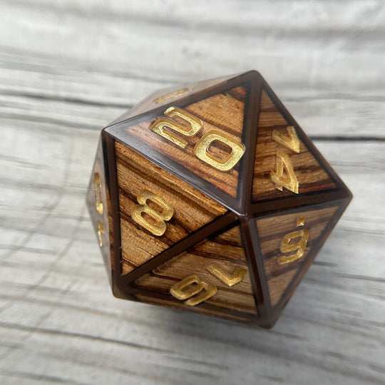 Exotic Wood 3-Piece D20 Chonk Set