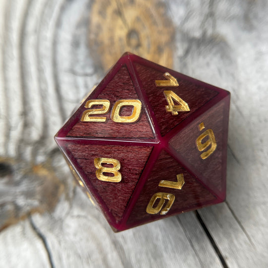 Exotic Wood 3-Piece D20 Chonk Set