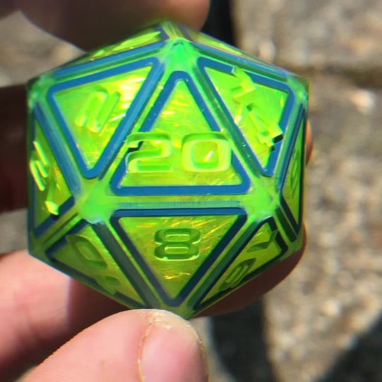 Chartreuse Hypernova 34mm D20 Chonk