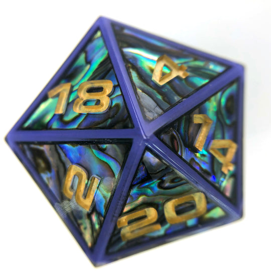 Abalone Shell Lavender Edition 34mm D20 Chonk