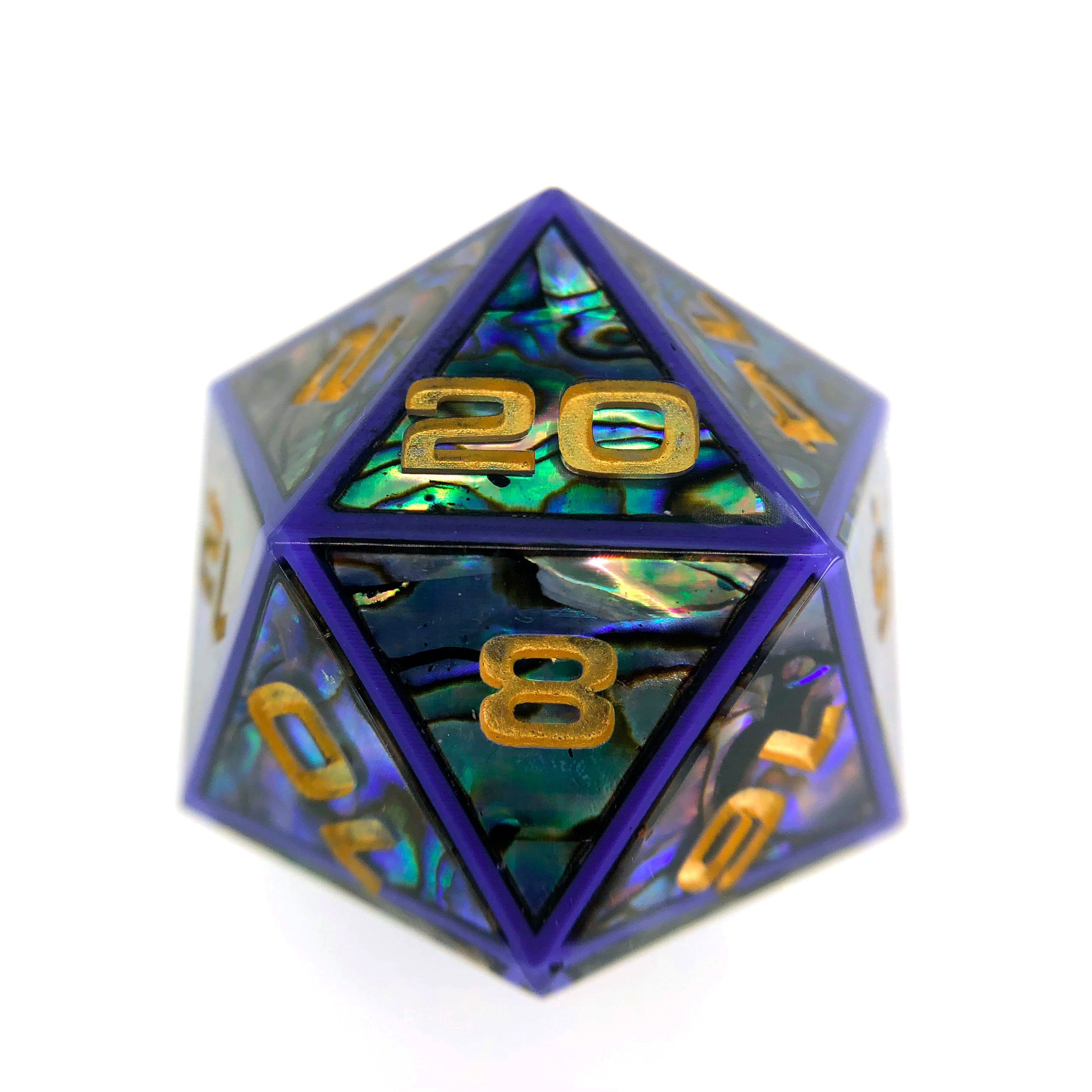 Abalone Shell Lavender Edition 34mm D20 Chonk