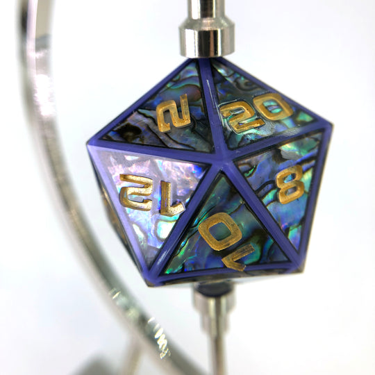 Abalone Shell Lavender Edition 34mm D20 Chonk