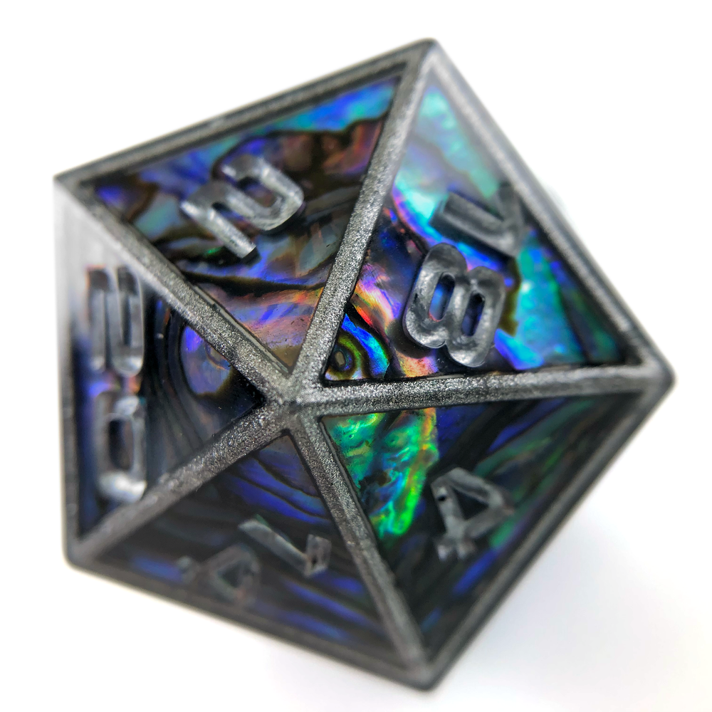 Abalone Shell 34mm D20 Chonk