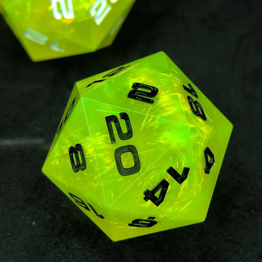 Chartreuse Holographic Fiber 35mm D20 Chonk
