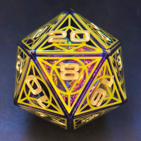 Canary Cathedral 34mm D20 Chonk