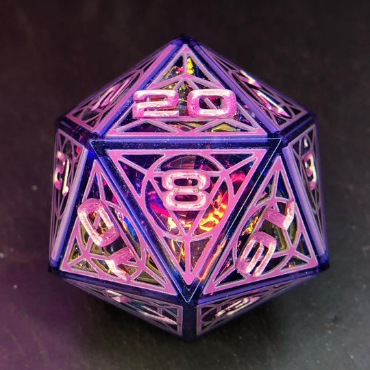 Fuchsia Cathedral 34mm D20 Chonk