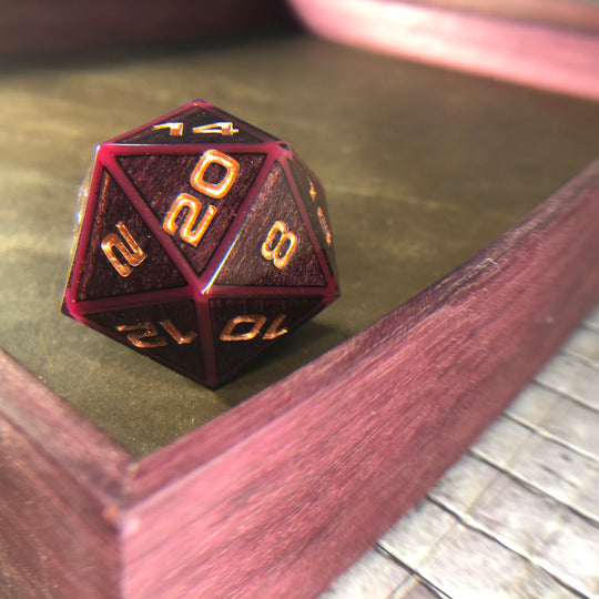 Purpleheart 34mm D20 Chonk