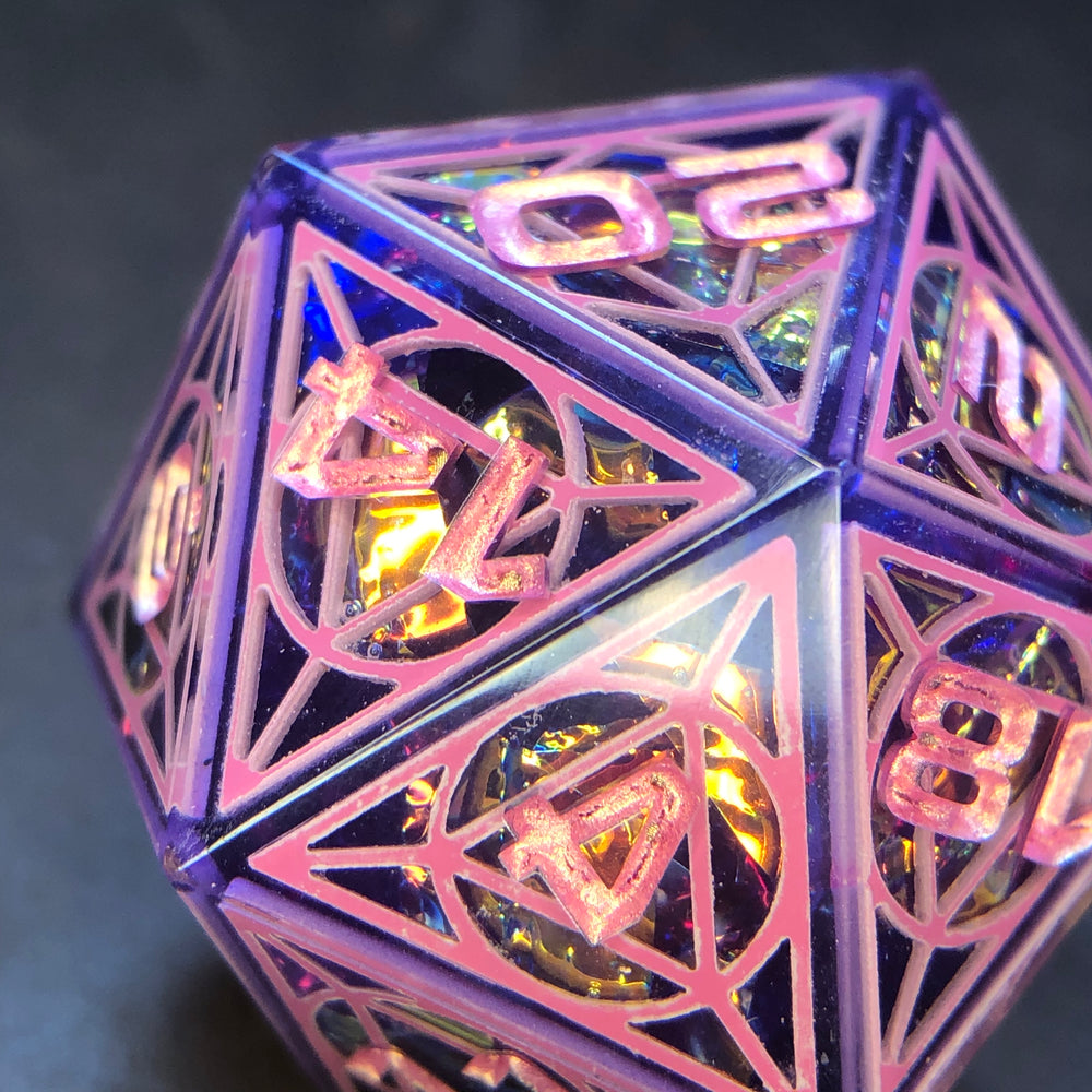 Fuchsia Cathedral 34mm D20 Chonk