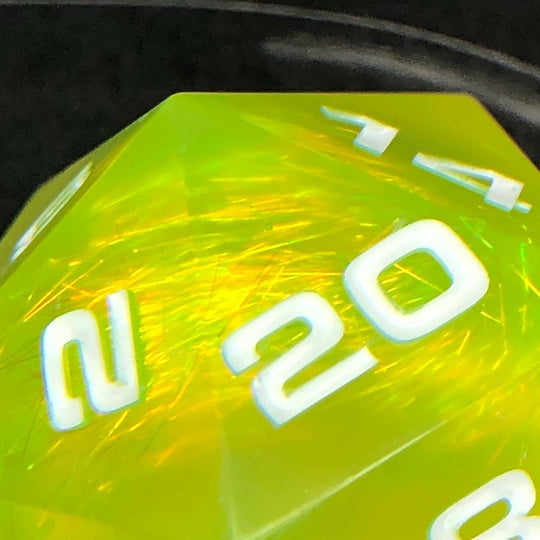Chartreuse Holographic Fiber 35mm D20 Chonk