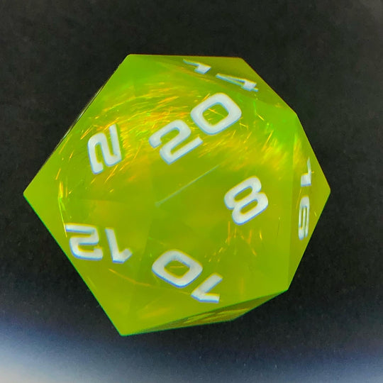 Chartreuse Holographic Fiber 35mm D20 Chonk
