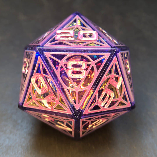 Fuchsia Cathedral 34mm D20 Chonk