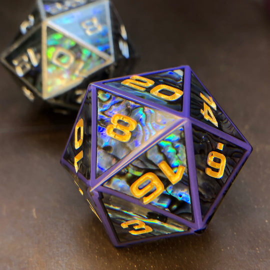 Abalone Shell Lavender Edition 34mm D20 Chonk
