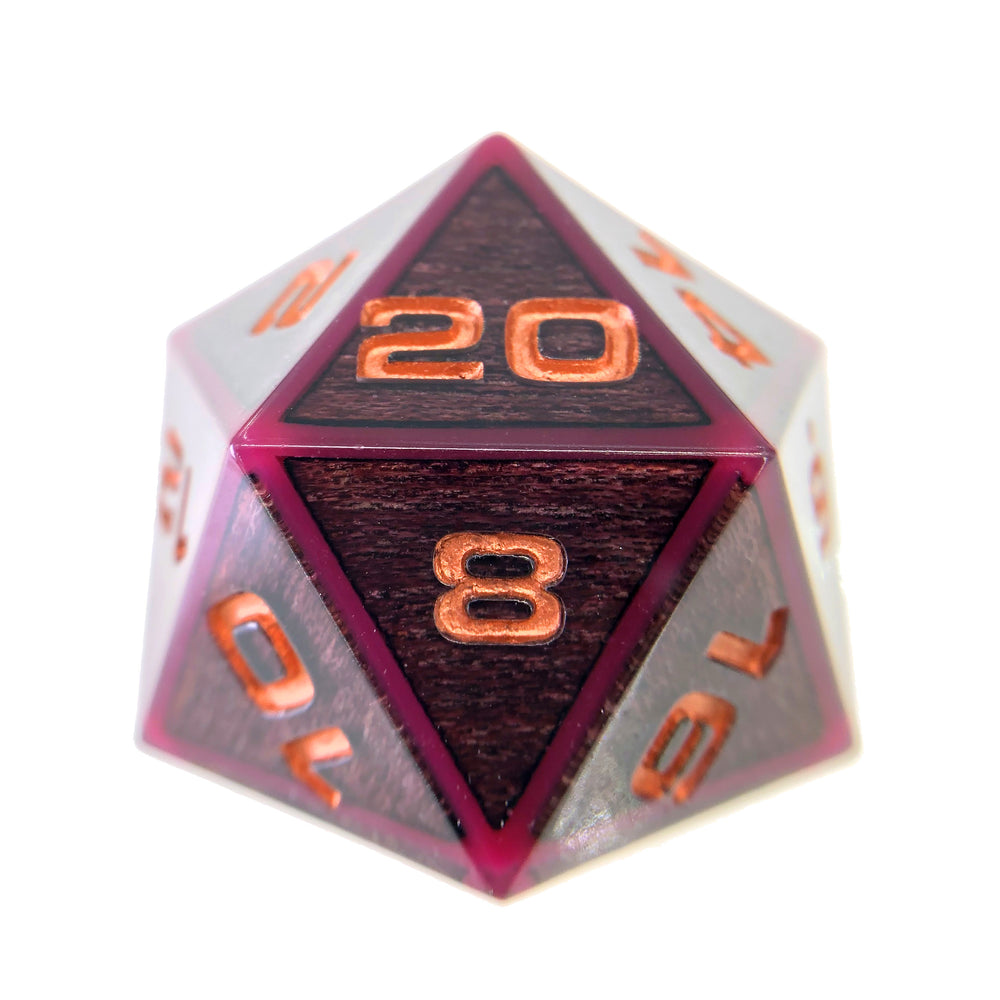 Purpleheart 34mm D20 Chonk
