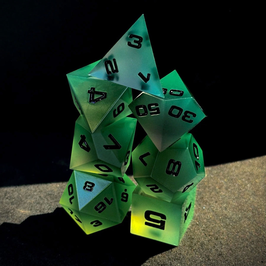 Solar Flux 7-Piece Resin Dice Set