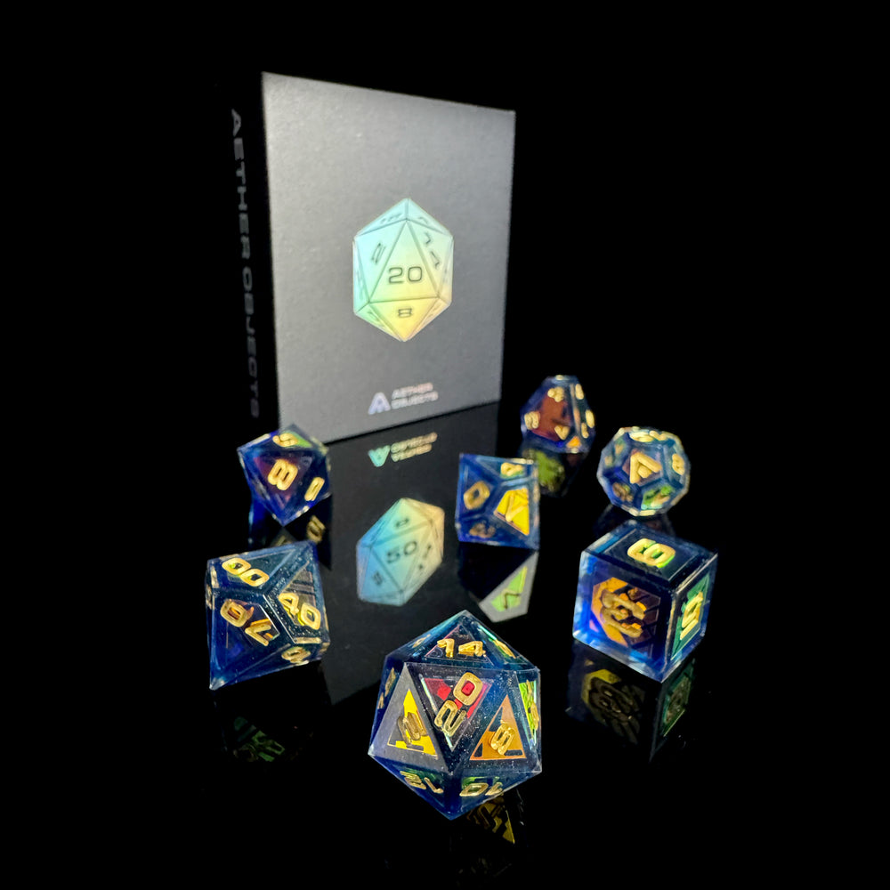 Isolinear 7-Piece Resin Dice Set
