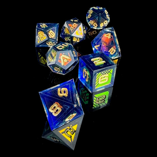 Isolinear 7-Piece Resin Dice Set