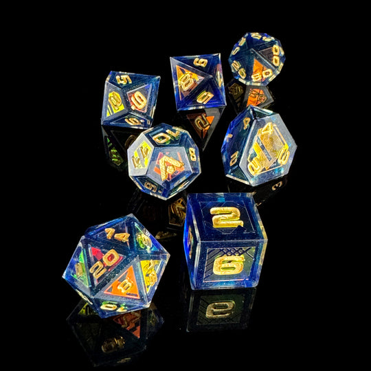 Isolinear 7-Piece Resin Dice Set