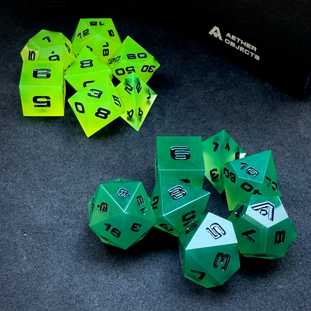 Solar Flux 7-Piece Resin Dice Set