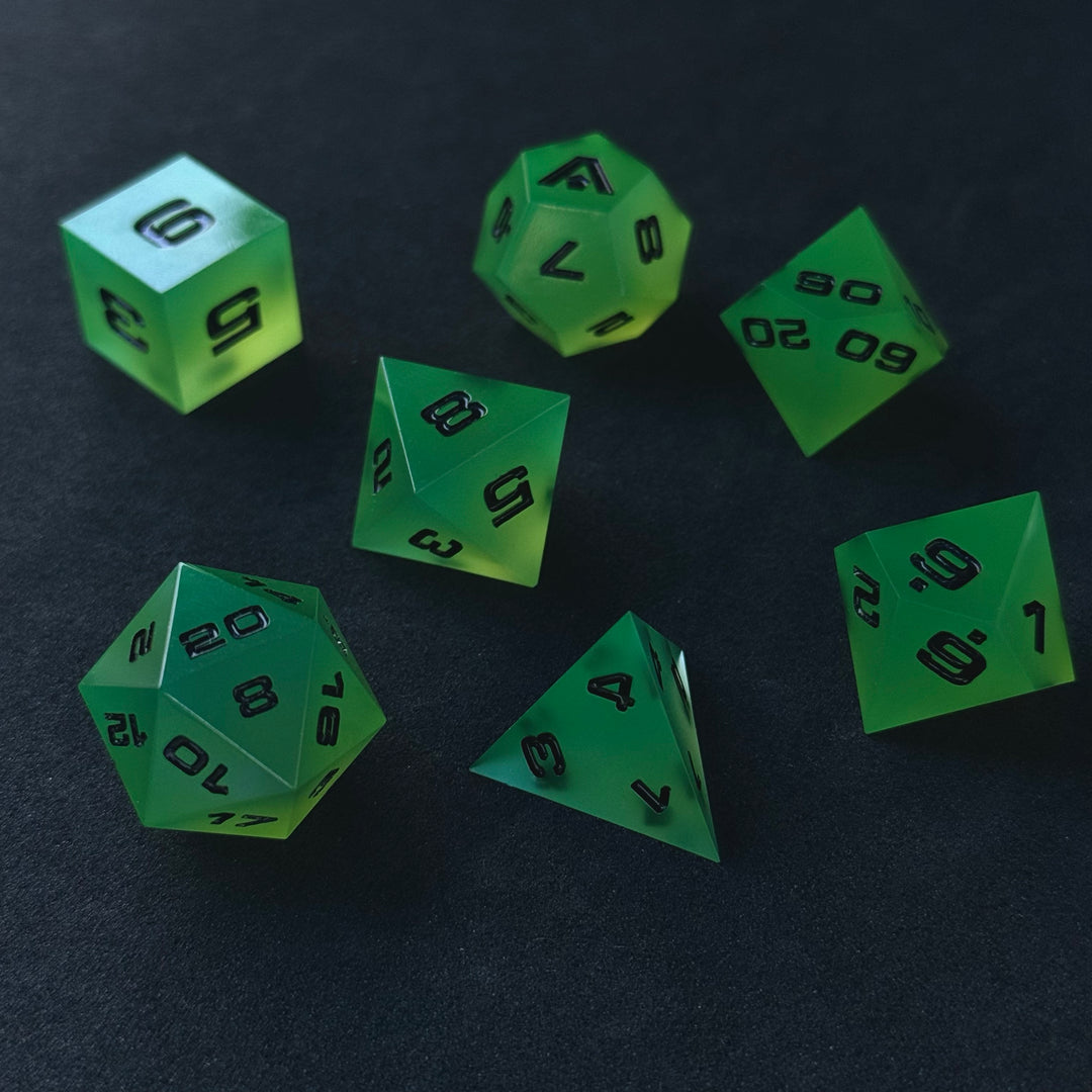 Solar Flux 7-Piece Resin Dice Set