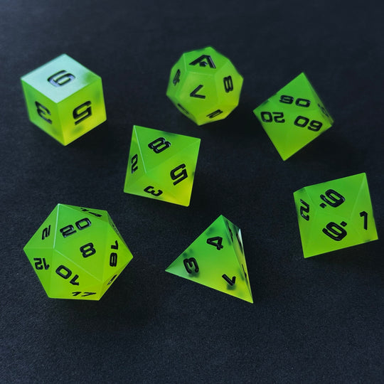 Solar Flux 7-Piece Resin Dice Set