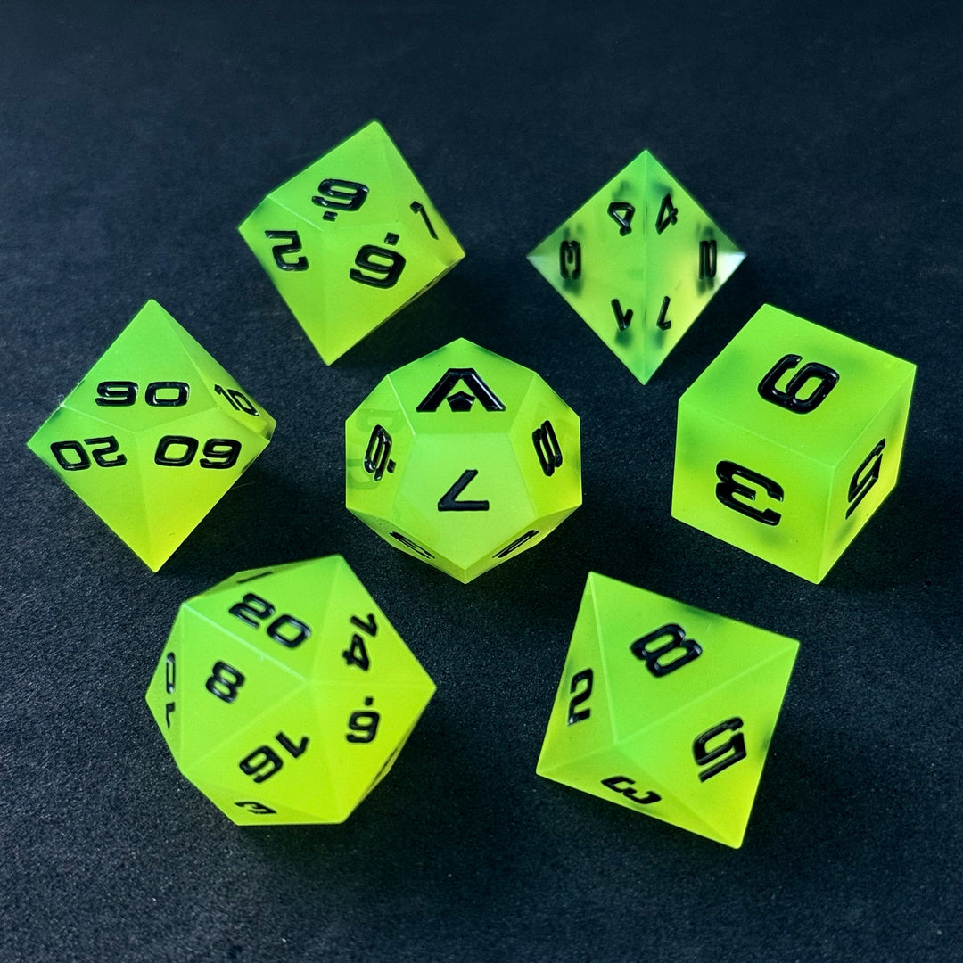 Solar Flux 7-Piece Resin Dice Set