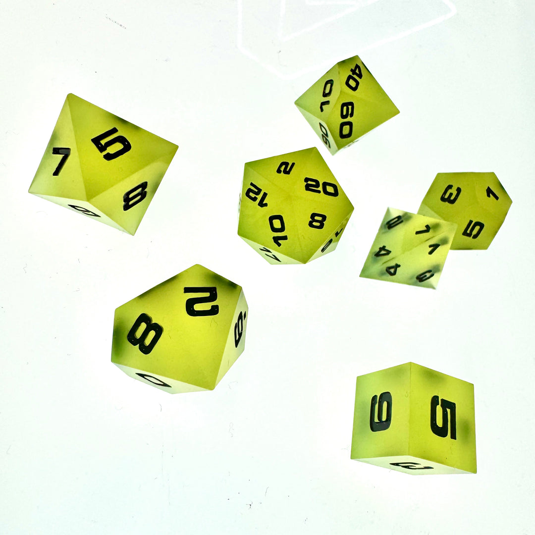 Solar Flux 7-Piece Resin Dice Set