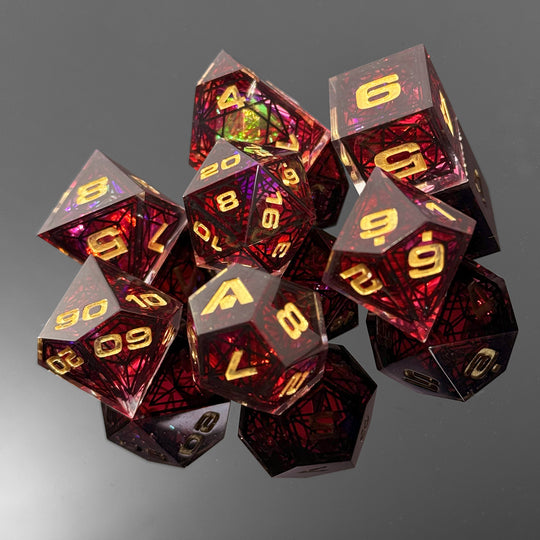 Crimson Cathedral Dice Set