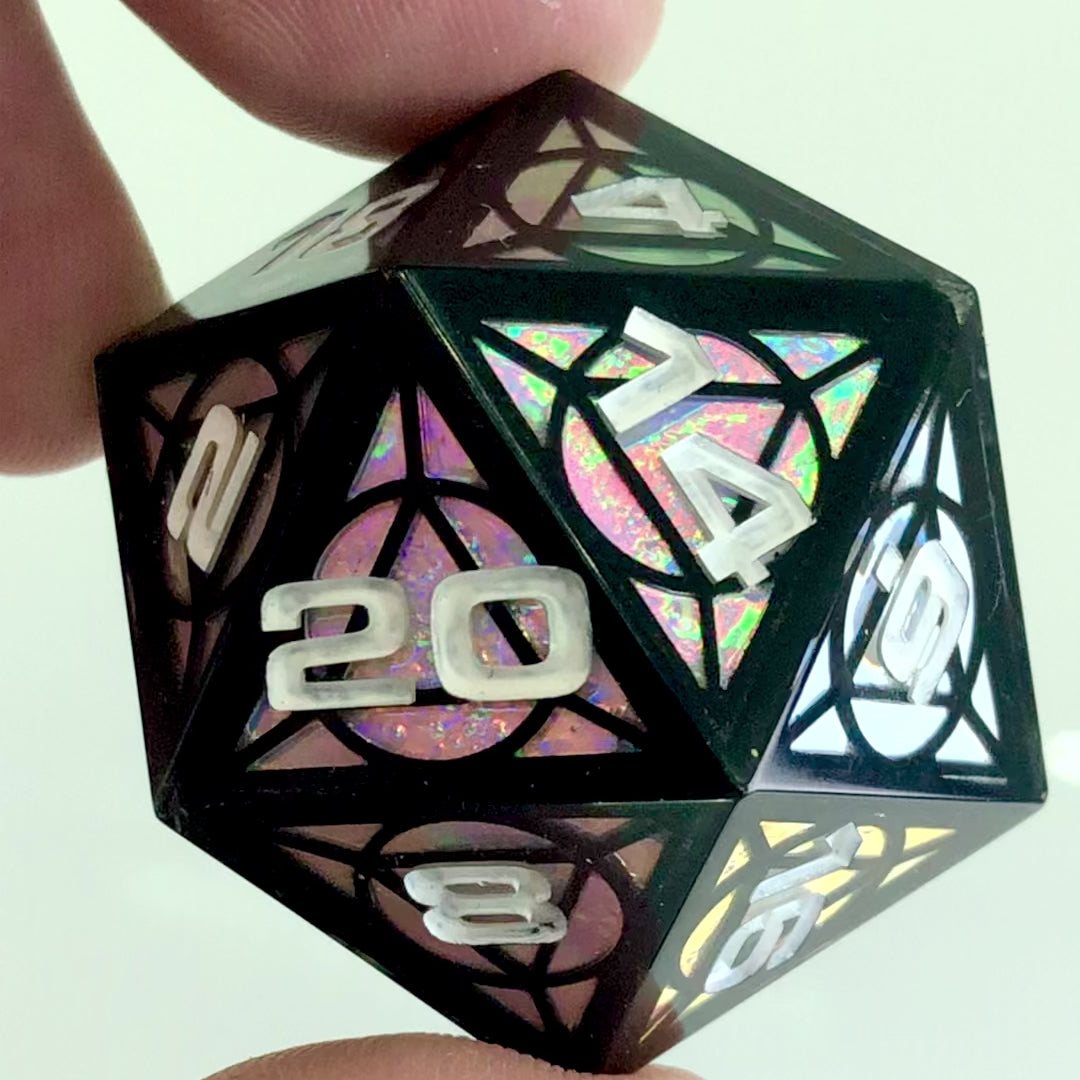 Holo Cathedral 34mm D20 Chonk
