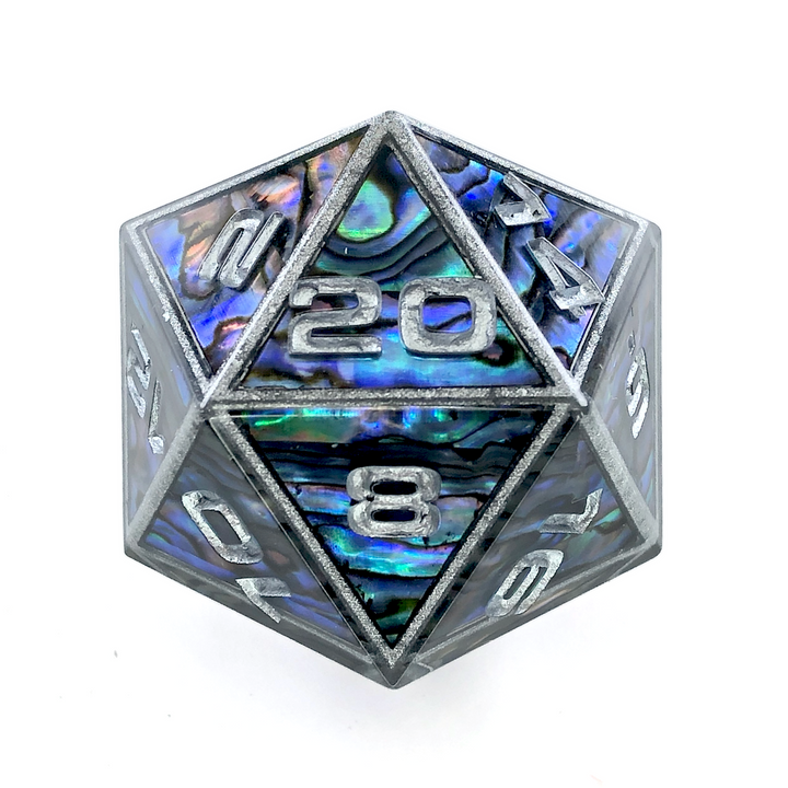 Aether Shell Abalone Shell 34mm D20 Chonk – Aether Objects