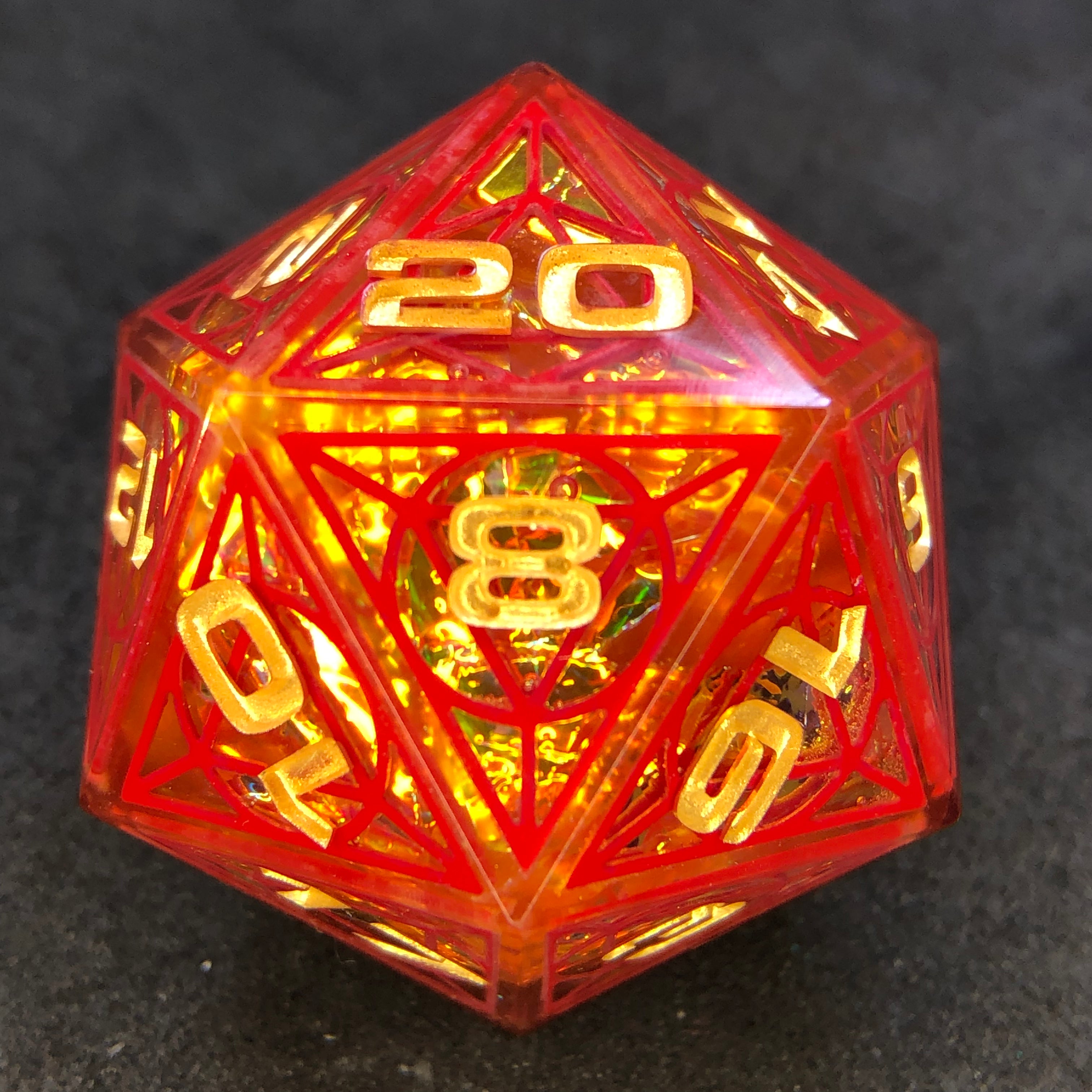 Rouge Cathedral 34mm D20 Chonk