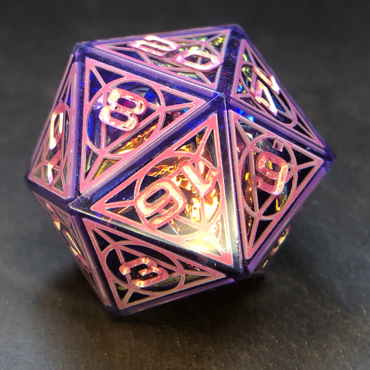 Fuchsia Cathedral 34mm D20 Chonk