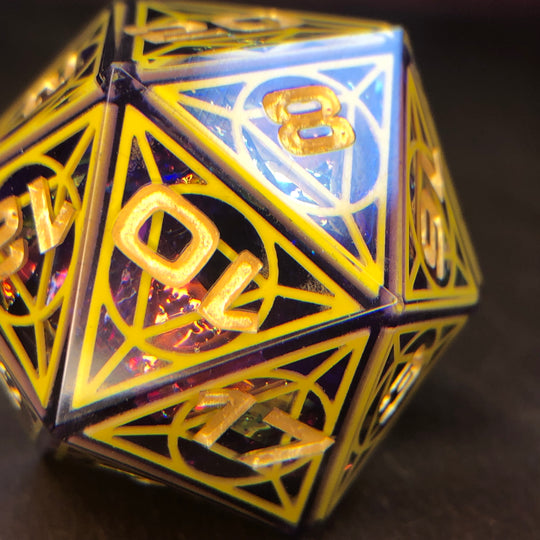 Canary Cathedral 34mm D20 Chonk