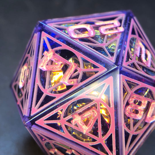 Fuchsia Cathedral 34mm D20 Chonk